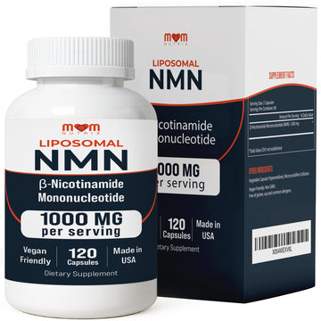NMN Supplement 1000 mg Pure Nicotinamide Mononucleotide - NAD Precursor for Energy, Cellular Renewal & Longevity Support - Mitochondrial Support 120 Capsules - Vegan, Non GMO, Gluten Free MOM NUTRIXAu supplements