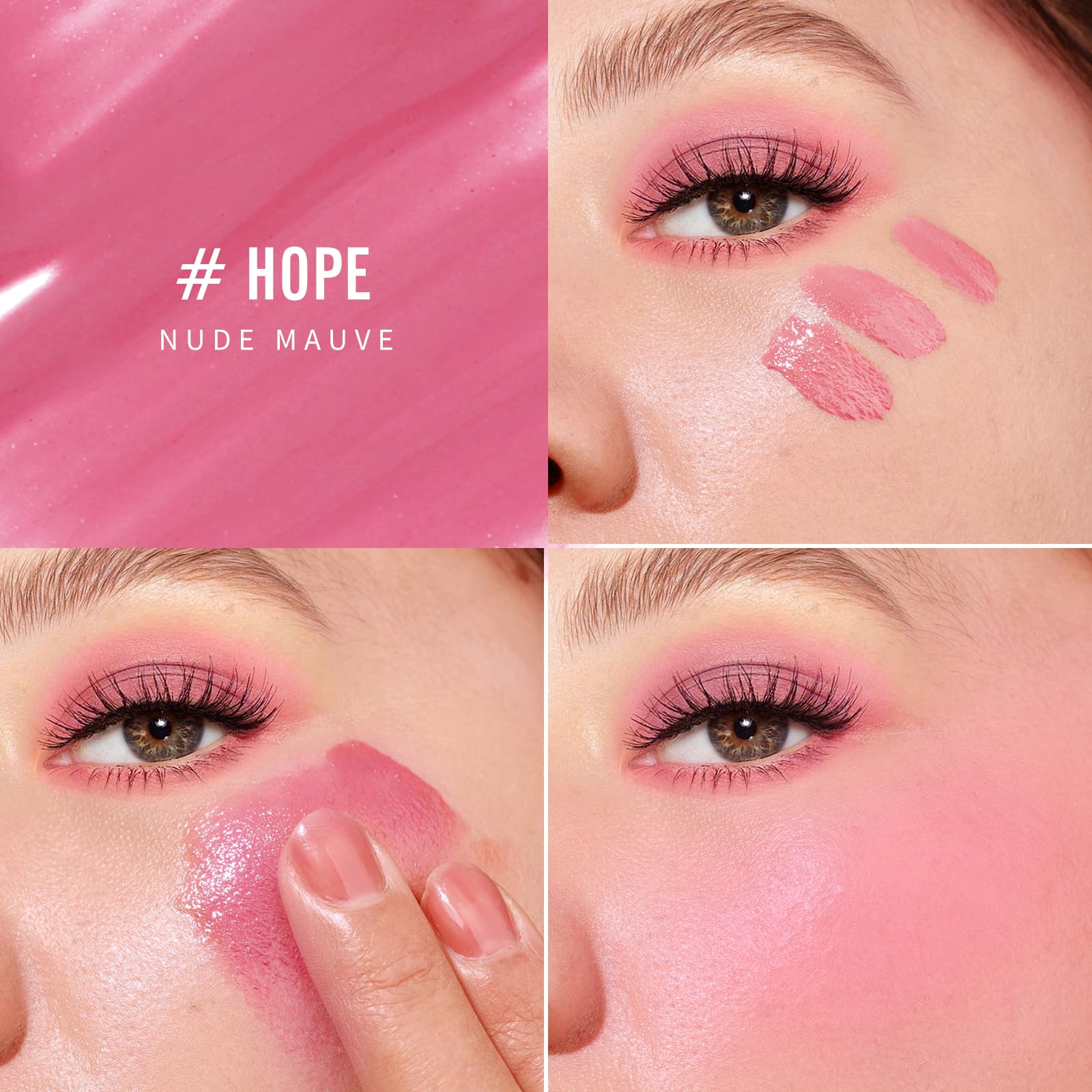 KIMUSE Liquid Blush, Long-Wearing Pigmented Soft Cream Face Blush, Waterproof, Smudge Proof, Dewy Finish KIMUSEAu supplements