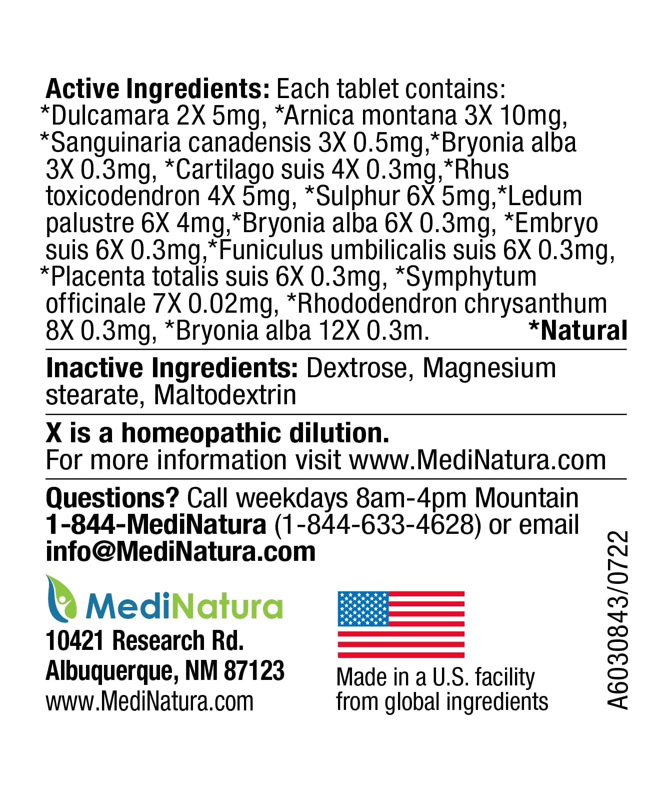 MediNatura Whole Body + Joints Bundle T-Relief Arnica +12 Natural Arthritis Pain Tablets 100ct + T-Relief Arnica +12 Natural Pain Relieving Tablets 100ct MediNaturaAu supplements