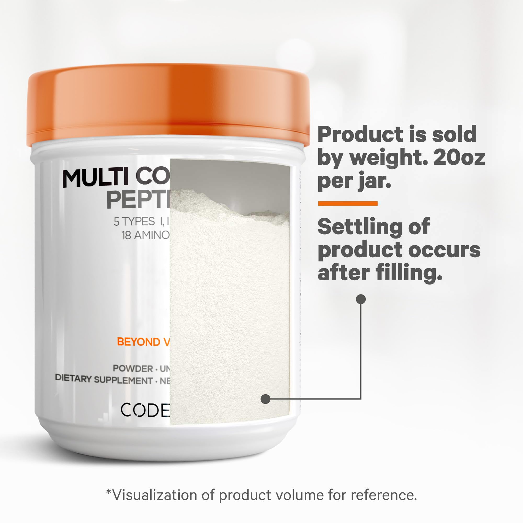Codeage Multi Collagen Protein Powder Peptides, Hydrolyzed Collagen for Women & Men, Collagen Supplements, Grass Fed Bone Broth, 2-Month Supply, Unflavored, Type 1, 2, 3, 5 & 10, Non-GMO - 20 OZ CodeageAu supplements