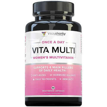 Vitauthority Multivitamin for Women Women’s Daily Multi-Vitamin Supplement with DIM, Iodine, Ashwagandha Supports Youthful Complexion VitauthorityAu supplements