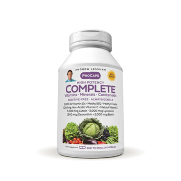 ANDREW LESSMAN Multivitamin - Complete 150 Capsules - High Potencies of 30+ Nutrients, Essential Vitamins, Minerals, Carotenoids ANDREW LESSMANAu supplements
