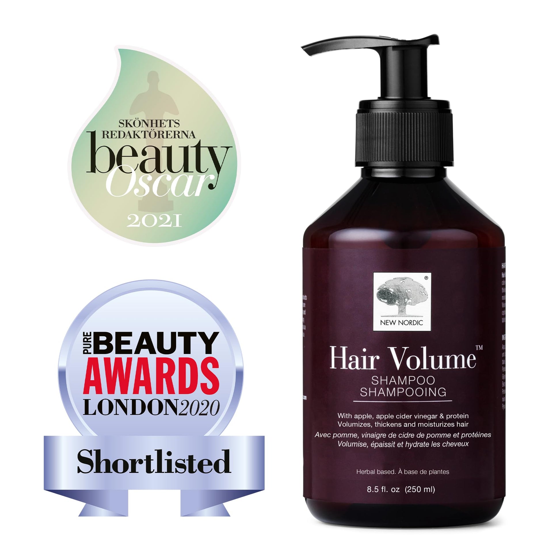 New Nordic Hair Volume Shampoo 250ml - Herbal Volumising Shampoo For Dry Damaged Hair - Suitable for Men and Women NEW NORDICAu supplements