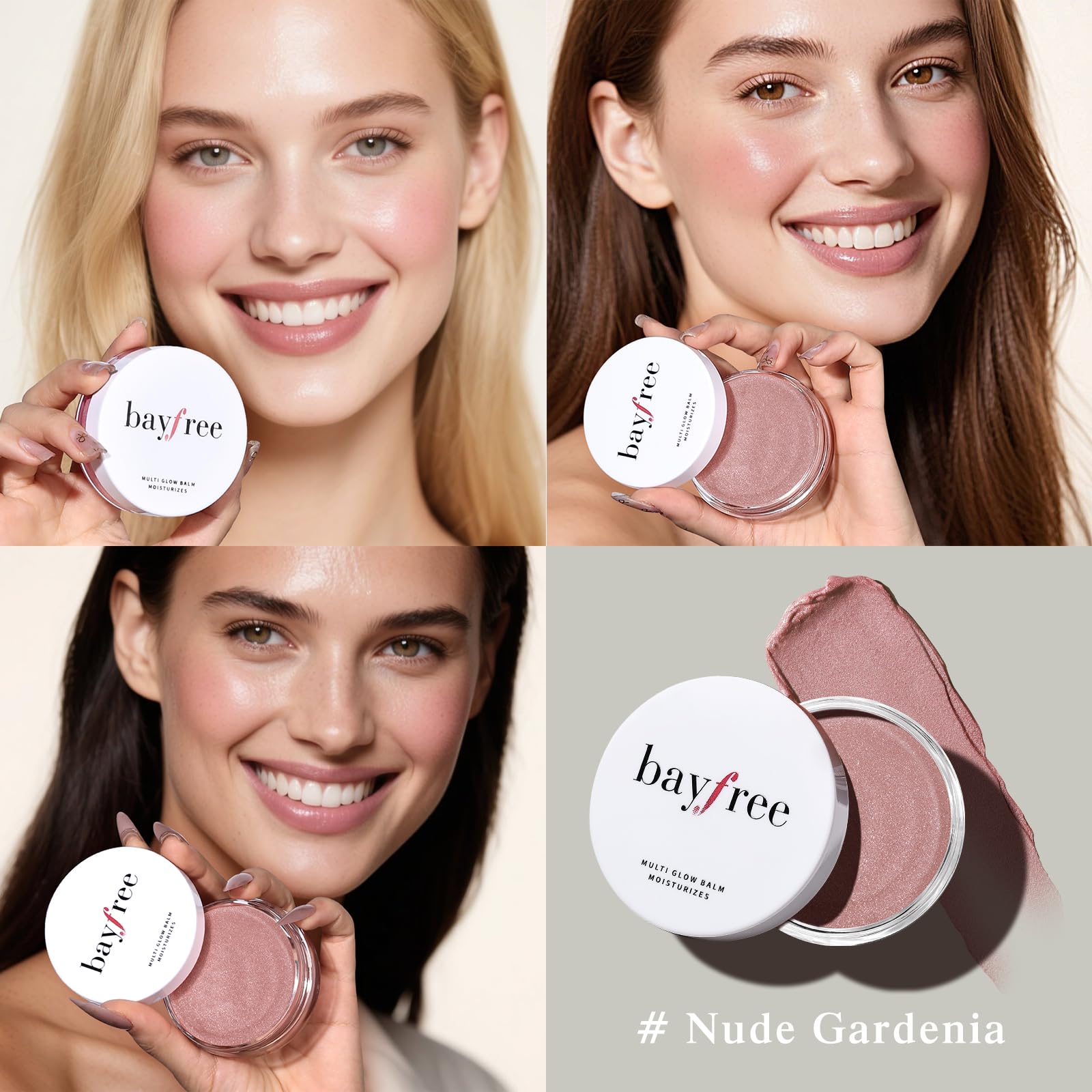 bayfree Multi Glow Balm, Cream Blush for Cheeks, Blush Balm Face Makeup, Radiant Finish, Hydrating, Creamy, Lightweight & Blendable Color, Face Makeup 0.63 Oz bayfreeAu supplements