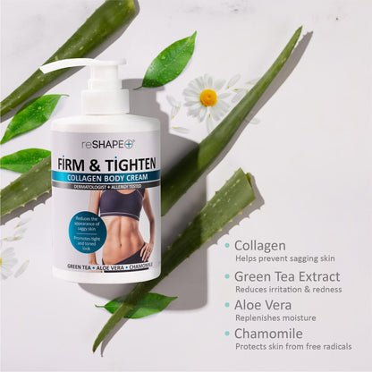 Reshape+ Collagen Body & Face Cream Moisturizing Skin Care Lotion, Skin Tightening Cellulite Reshape+US supplements