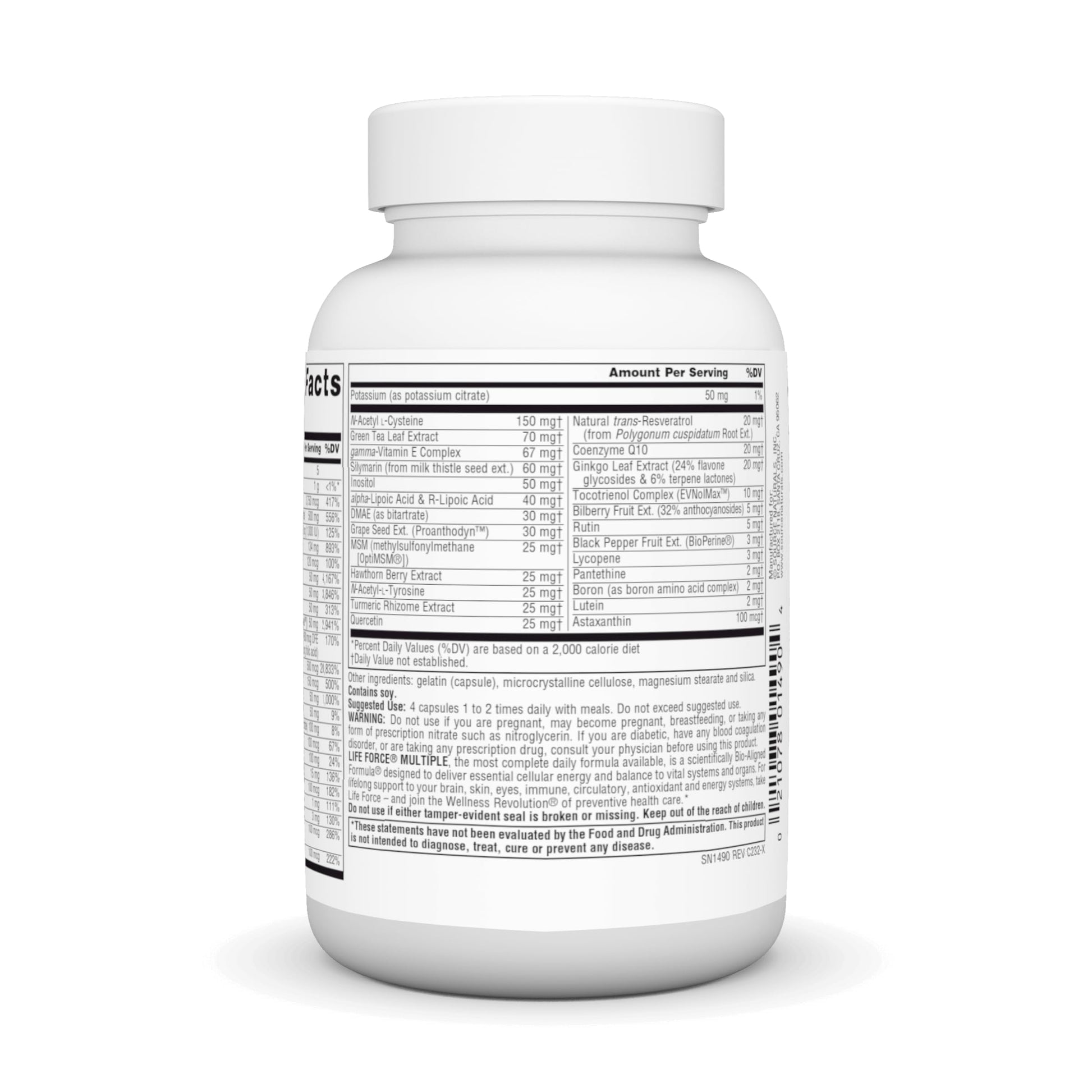 Source Naturals Life Force Multiple Iron Free Daily Multivitamin High Potency Essential Vitamins, Minerals, Antioxidants & Nutrients - Energy & Immune Boost* - 60 Capsules Source NaturalsAu supplements