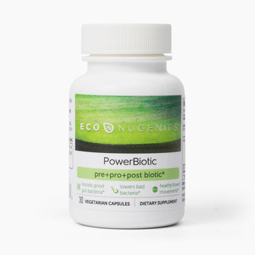 EcoNugenics PowerBiotic: Prebiotic, Probiotic & Postbiotic for Men & Women – 30 Capsules (1 Daily) – Supports Digestive Health, Gut Cleanse, Constipation Relief, Immune Function EcoNugenicsAu supplements