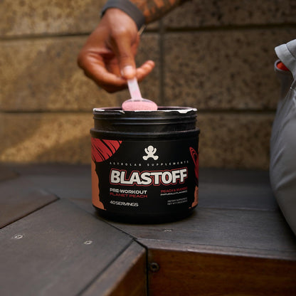 BLASTOFF Pre-Workout Powder - Organic Beet Root Powder with Natural Peach Mango AstroLab SupplementsUS supplements
