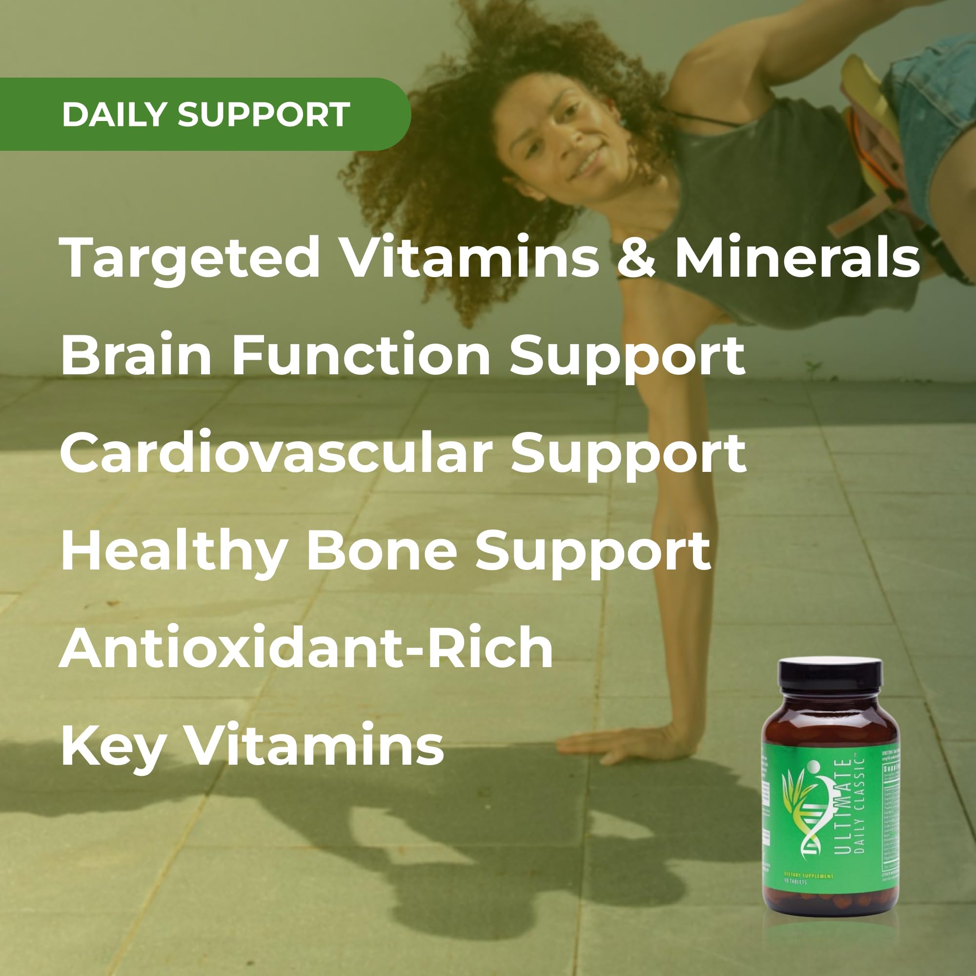 Youngevity Ultimate Daily Classic – Multivitamin with Essential Vitamins, Minerals, Amino Acids, and Antioxidant-Rich Botanicals – Supports Cardiovascular, Brain, Bone, and Bone Health – 90 Tablets YoungevityAu supplements