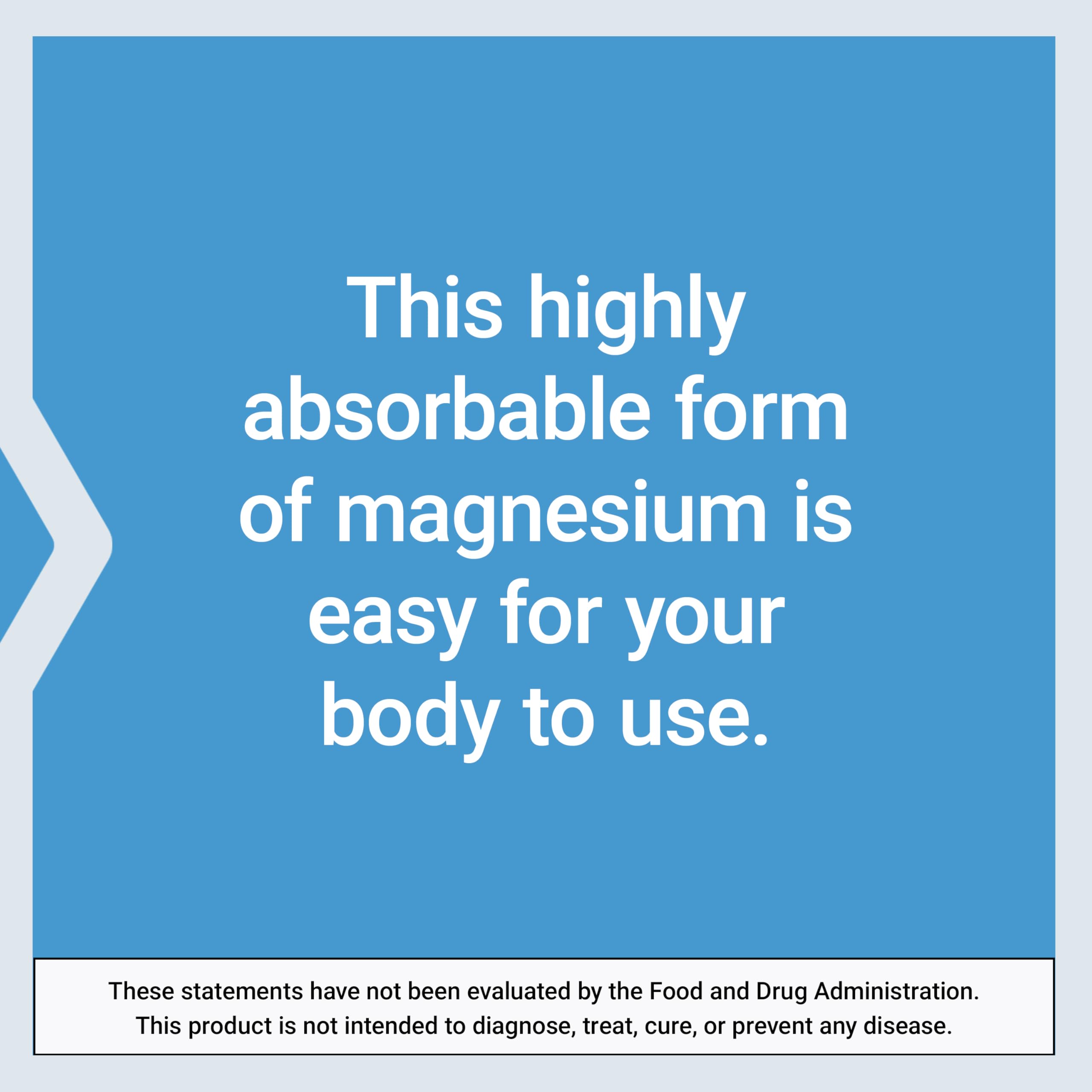 Life Extension Magnesium Glycinate, Heart Health, Bone Health, Nerve and Muscle Support, Highly absorbable, Gluten-Free, Non-GMO