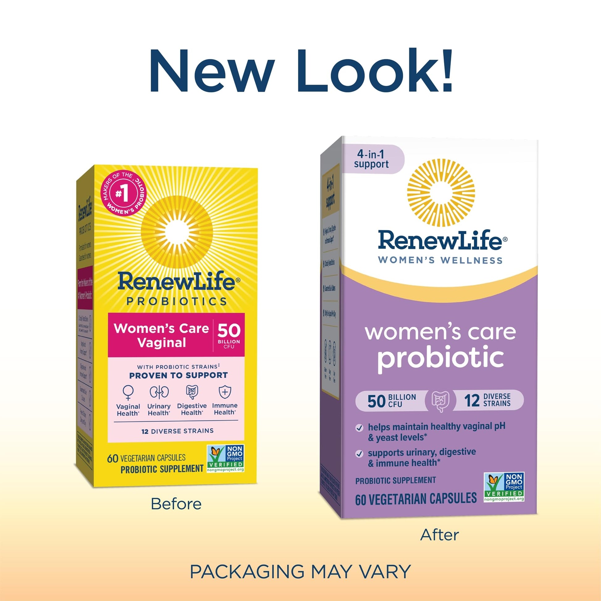 Renew Life Women's Probiotic Capsules, 50 Billion CFU Guaranteed, Supports Vaginal Renew LifeUS supplements