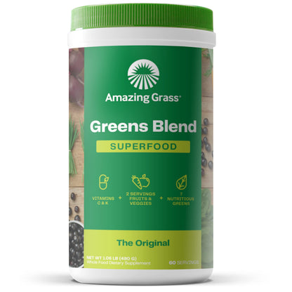 Amazing Grass Greens Blend Superfood: Super Greens Powder Smoothie Amazing GrassUS supplements