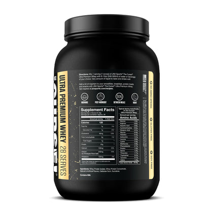 JNX SPORTS The Curse! Ultra Premium Whey Protein Powder Vanilla Bean 2lb | 25g Protein JNX SPORTSUS supplements