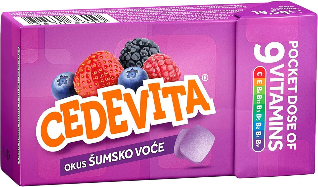 Cedevita Multivitamin Healthy and Sweet Candies - Pack of 8 (Forest Fruit) SORINAUS supplements