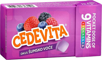 Cedevita Multivitamin Healthy and Sweet Candies - Pack of 8 (Forest Fruit) SORINAUS supplements