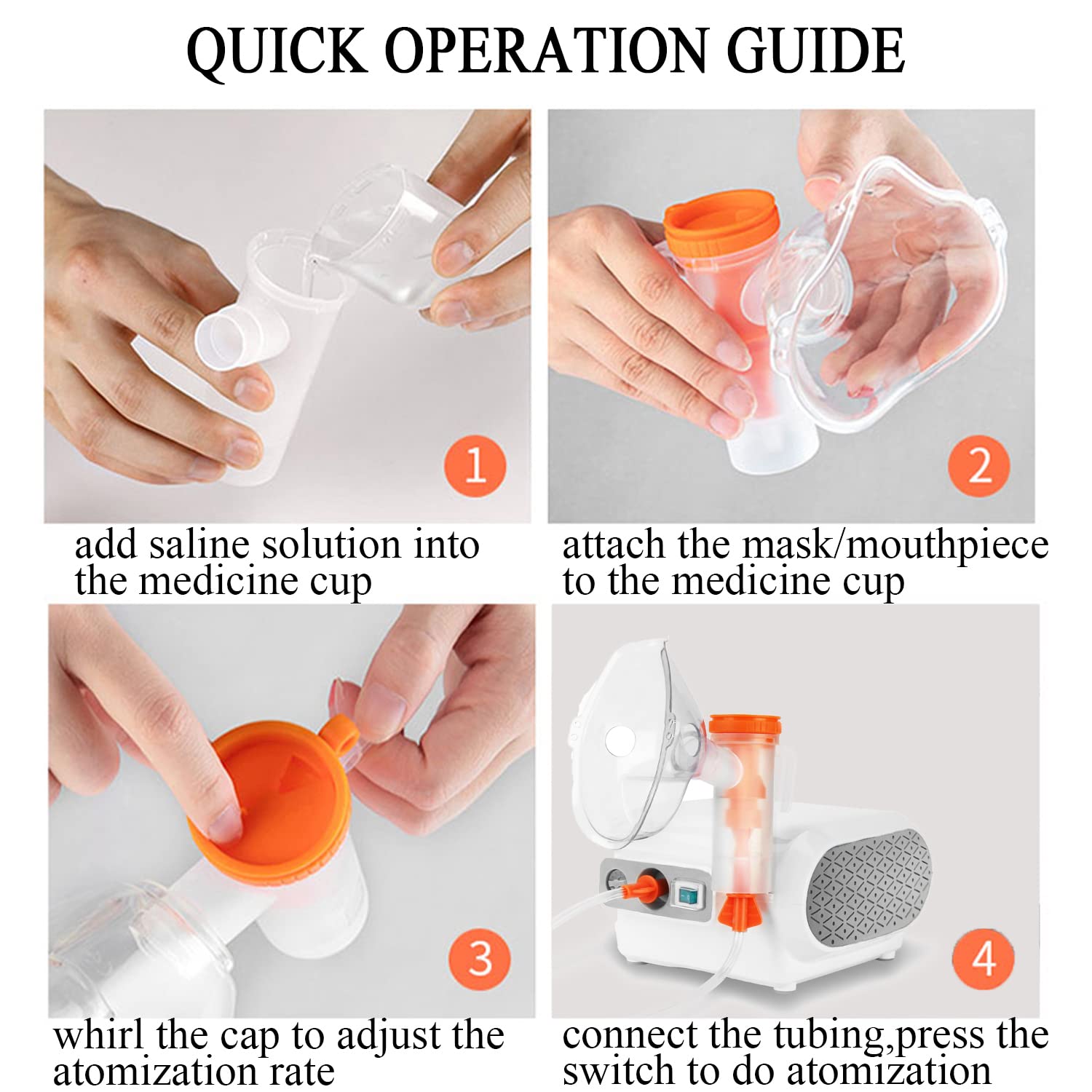 MAYLUCK Portable Compressor Nebulizer, Nebulizer Machine with 1 Set MayluckAu supplements