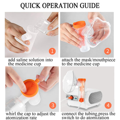 MAYLUCK Portable Compressor Nebulizer, Nebulizer Machine with 1 Set MayluckUS supplements