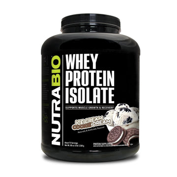 NutraBio Whey Protein Isolate Supplement – 25g of Protein Per Scoop with Complete NutraBioUS supplements