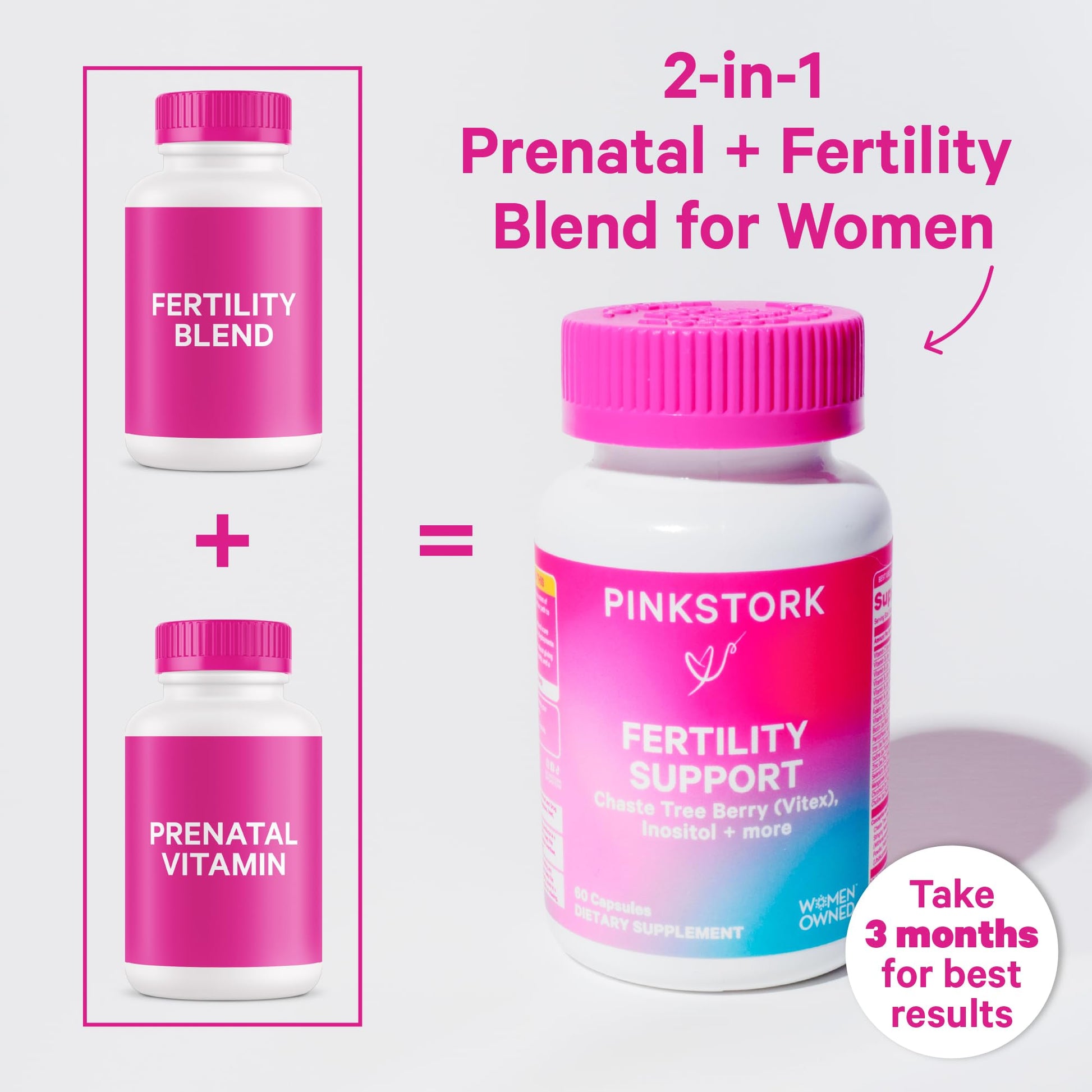 Pink Stork Fertility Bundle for Women – Conception Tea + Prenatal Vitamin Support with Inositol, Vitex, Folate & Ashwagandha – Supports Hormone Balance, Cycle Health & Preconception Wellness Pink StorkAu supplements