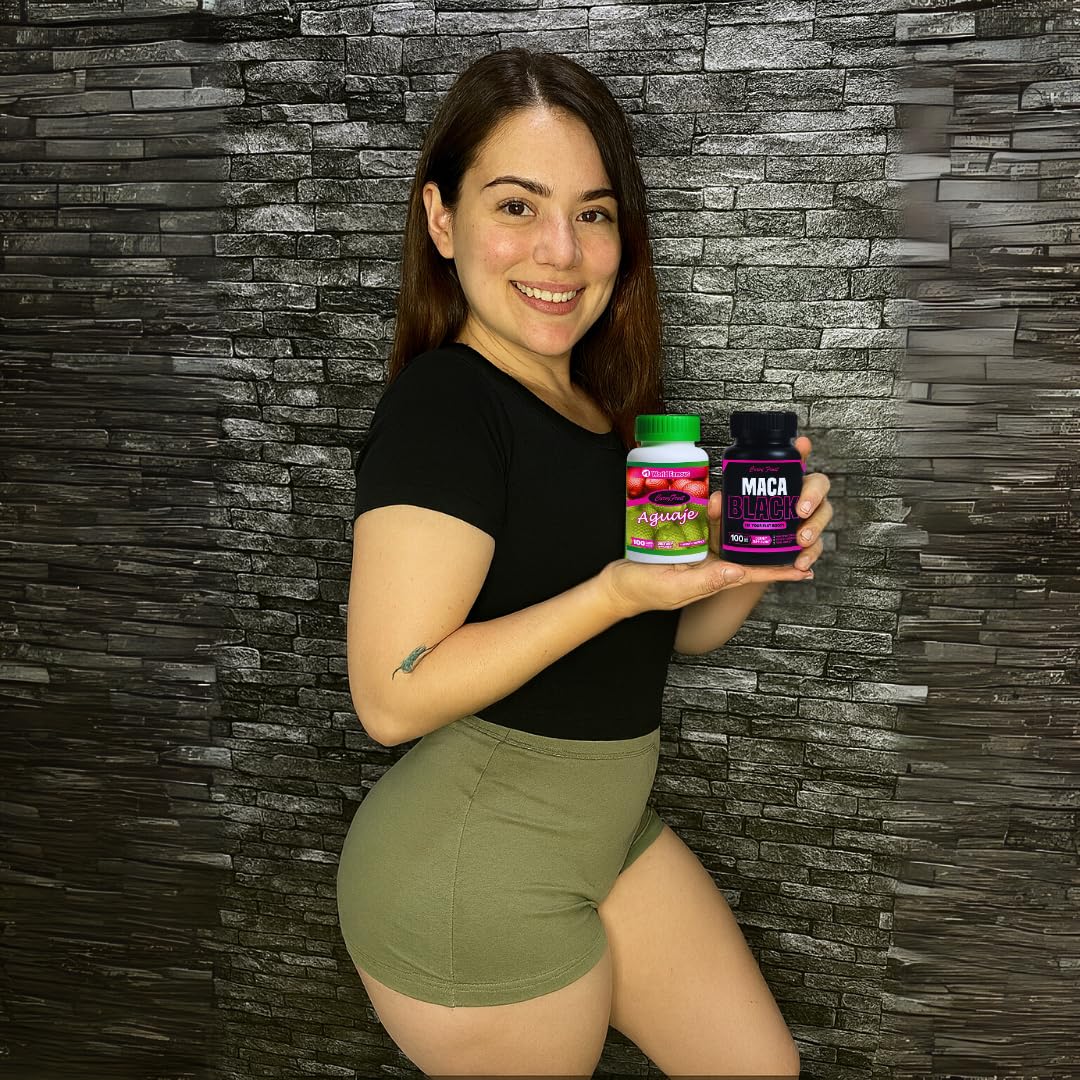 Maximum Booty Growth – Aguaje + Black Maca Pills for Women – Glute Volume Enhancer - Black Curvy Pack Curvy FruitAu supplements