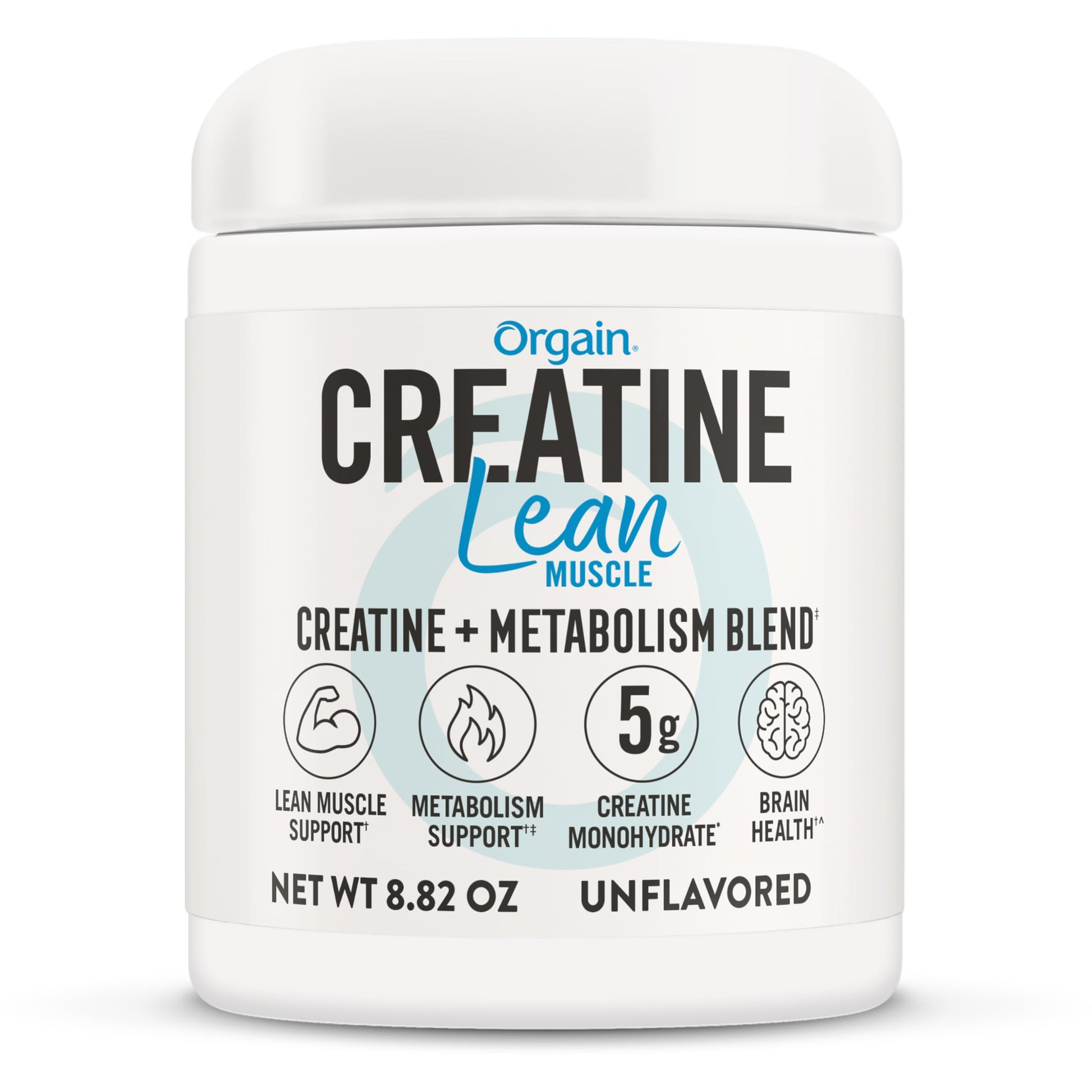 Orgain Micronized Creatine Monohydrate Lean Muscle Powder with Metabolism Blend, Unflavored, 50 Servings, Supports Muscle Strength and Brain Health, No Dairy or Soy, Gluten Free, Vegan OrgainAu supplements