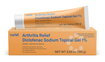 Curist Diclofenac Sodium Topical Gel 1 Percent 100g for Arthritis Pain - Joint Pain Relief for Hand Pain, Foot Pain, Knee Pain, Elbow Pain & Ankle Pain - 1% - 3.53oz CuristAu supplements