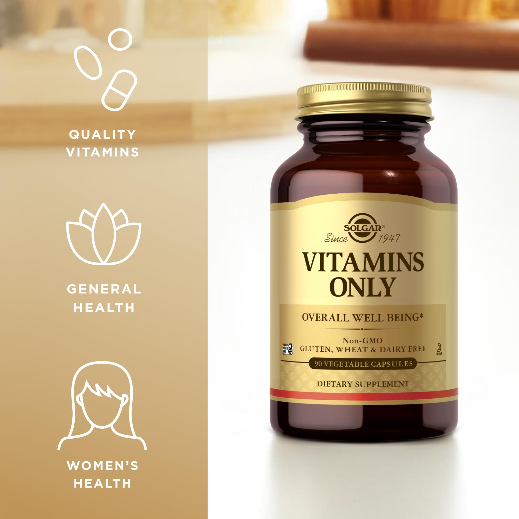 Solgar - Vitamins Only, 90 veggie caps SolgarAu supplements