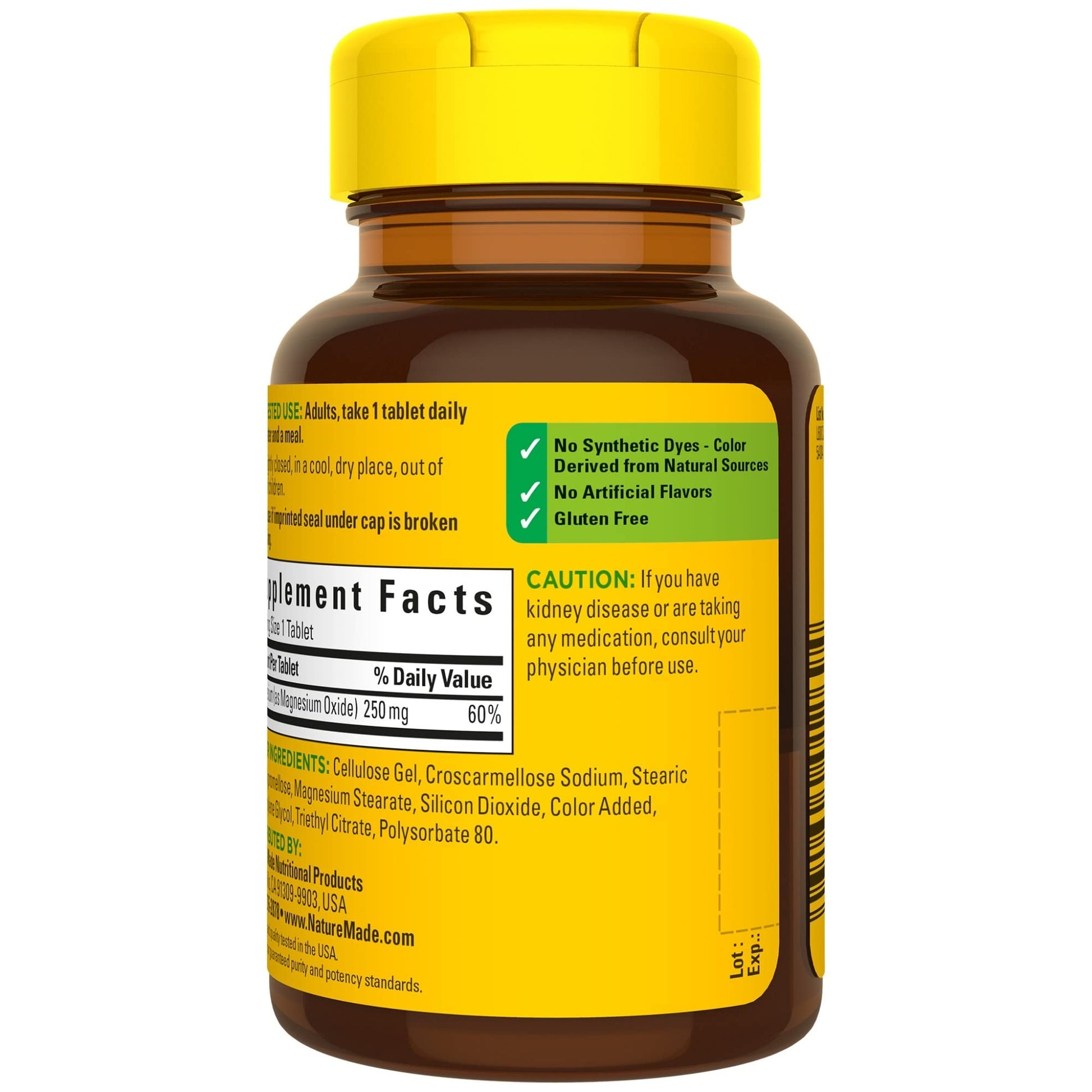 Nature Made Magnesium Oxide 250 mg, Dietary Supplement for Muscle, Heart Nature MadeAu supplements