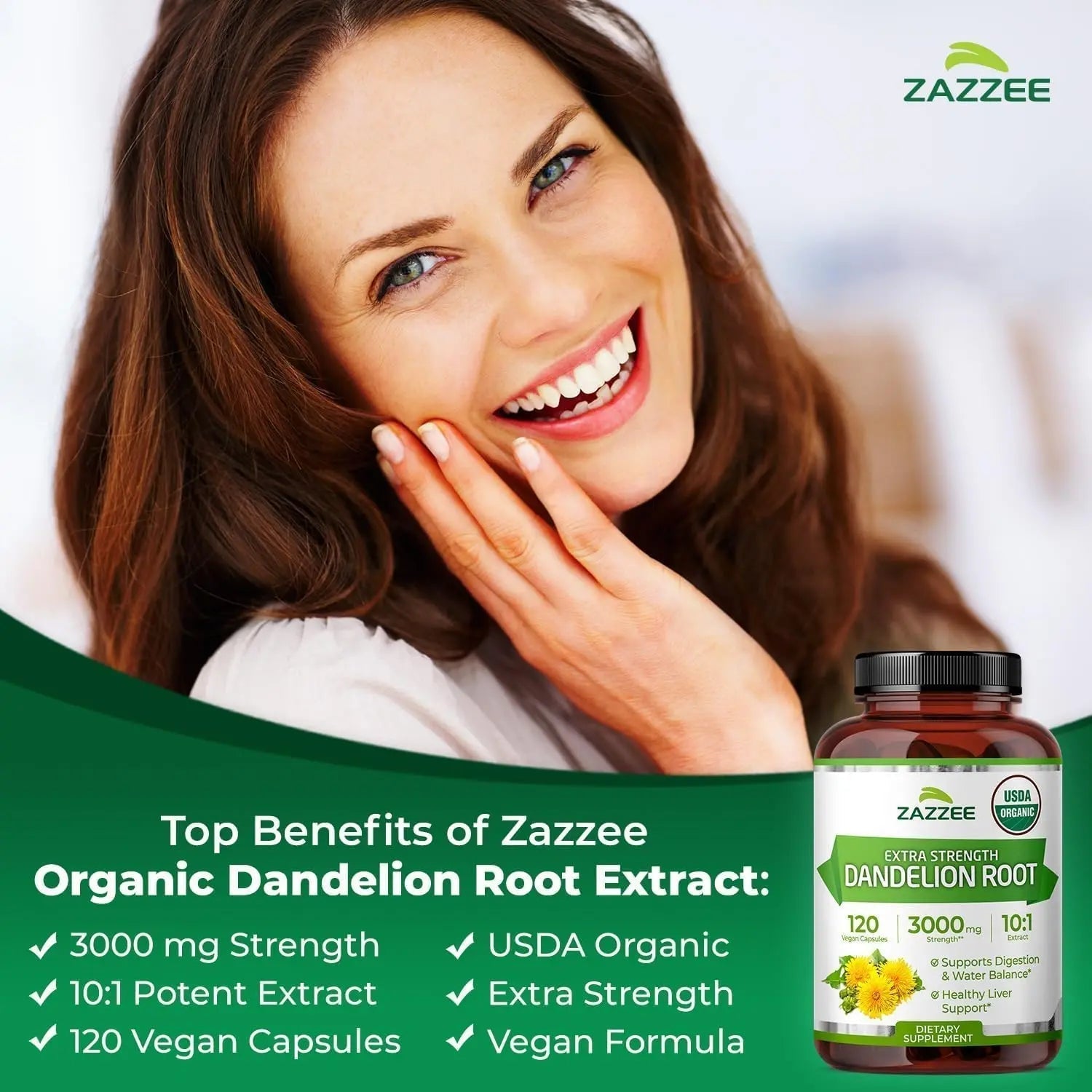 Zazzee Urinary Tract Cleanse & Detox Bundle | USDA Organic Dandelion Root Extract Capsules Plus D-Mannose 1000mg Capsules for UT & Bladder Cleansing ZazzeeAu supplements