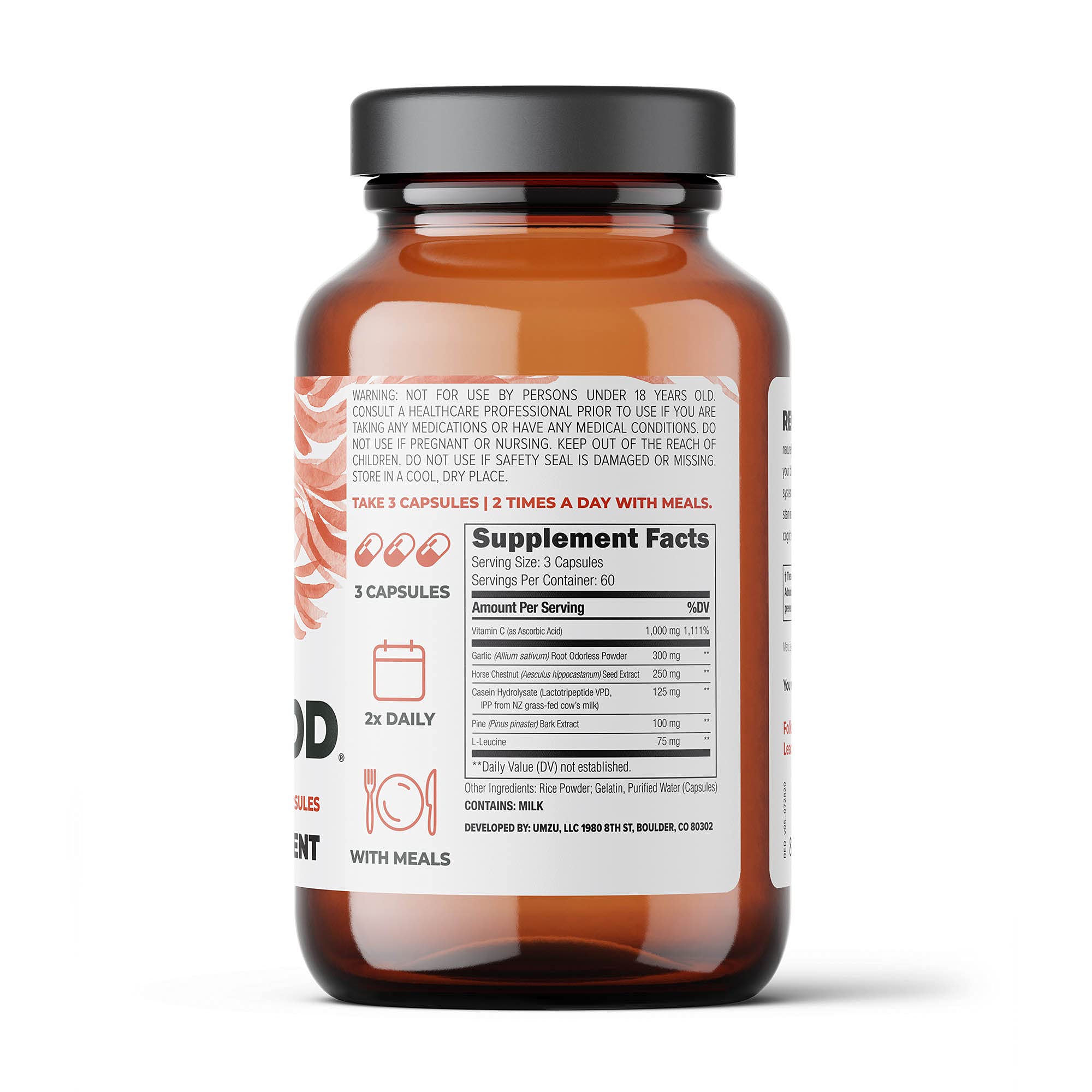 UMZU Redwood - Supports Nitric Oxide & Healthy Blood Flow - Blend of Vitamins & Herbal UMZUAu supplements