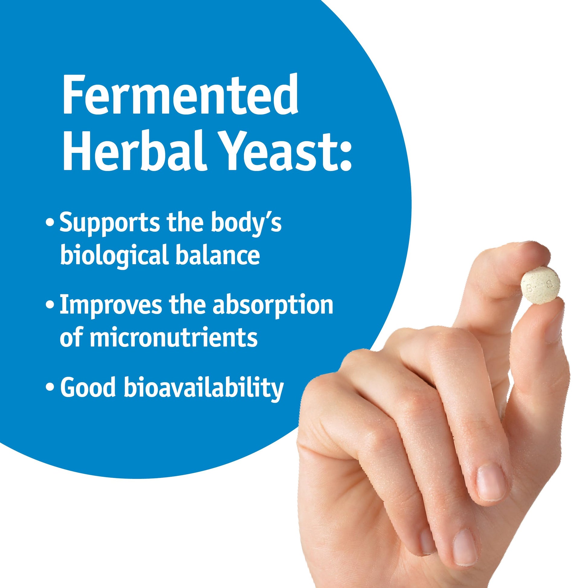 Strath Nutritional Yeast Tablets - Vegetarian, Lactose Free, Artificial Additive Free - Digestive Support, Nutrient Absorption - Unflavored Daily Supplement - Prebiotic and Postbiotic Bio-StrathAu supplements