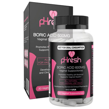 ACE NUTRITION pHresh Boric Acid Suppositories for Women, Suppositories for Odor Use ACE NUTRITIONAu supplements