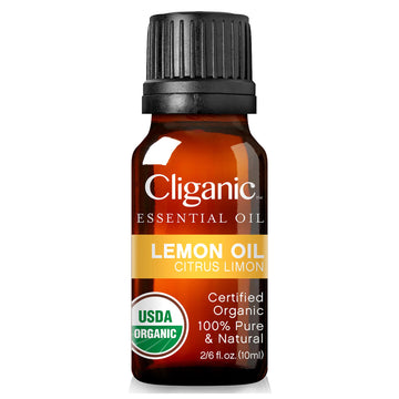 Cliganic USDA Organic Lemon Essential Oil, 100% Pure & Natural | Undiluted CliganicAu supplements