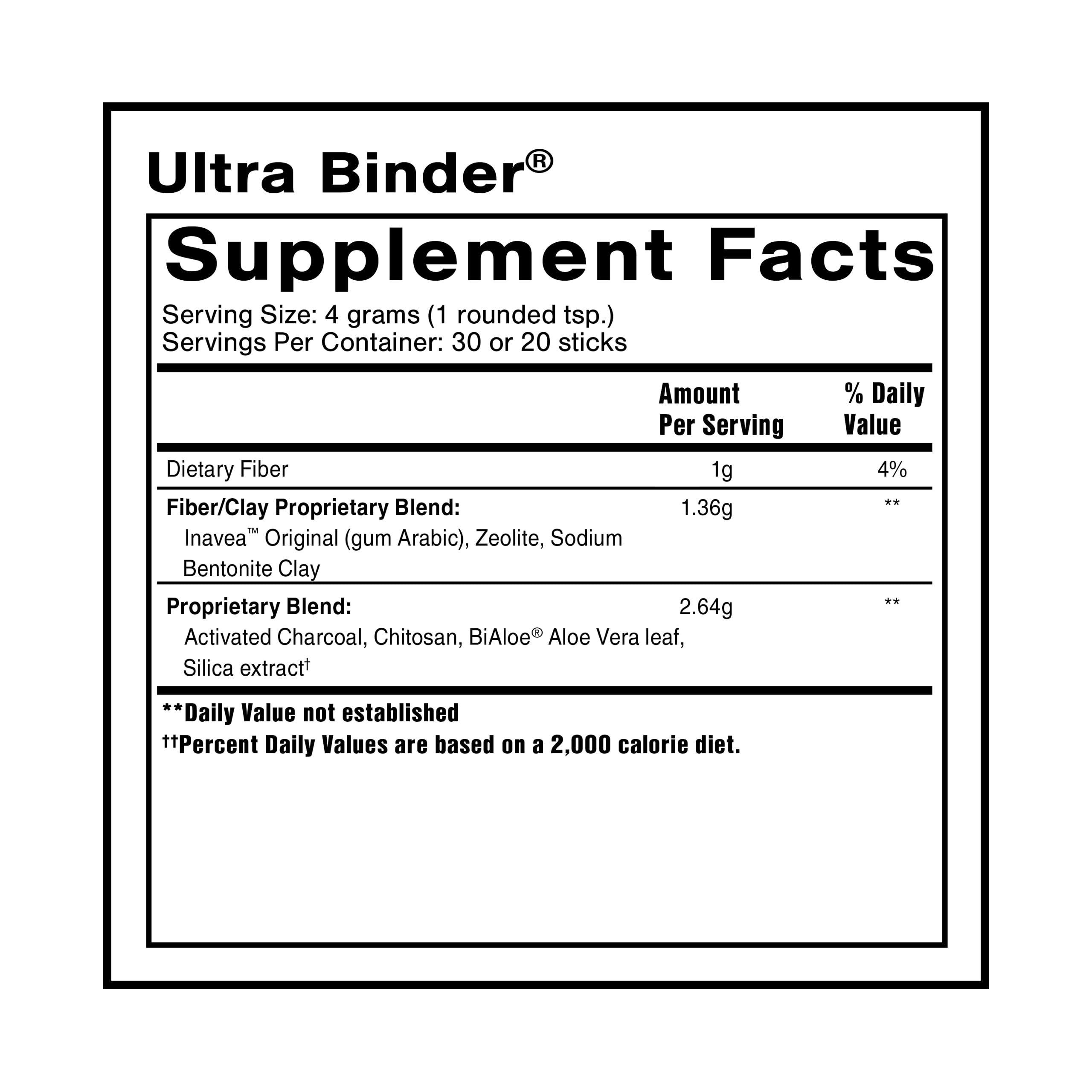 Quicksilver Scientific Ultra Binder Powder - Multi Binder with Bentonite Clay, Zeolite Detox & Charcoal - Supplement for Gut Support & The Body's Toxin Removal Process (120g) Quicksilver ScientificUS supplements