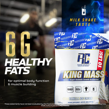 Ronnie Coleman Signature Series King Mass XL Mass Gainer Protein Powder, Muscle Ronnie Coleman Signature SeriesUS supplements