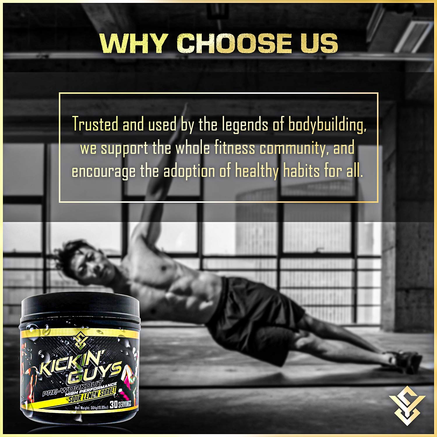 Kickin' Guys Pre Workout Powder Sports Nutrition Supplement - Explode Energy & Performance Yulian Svitolin LLCAu supplements