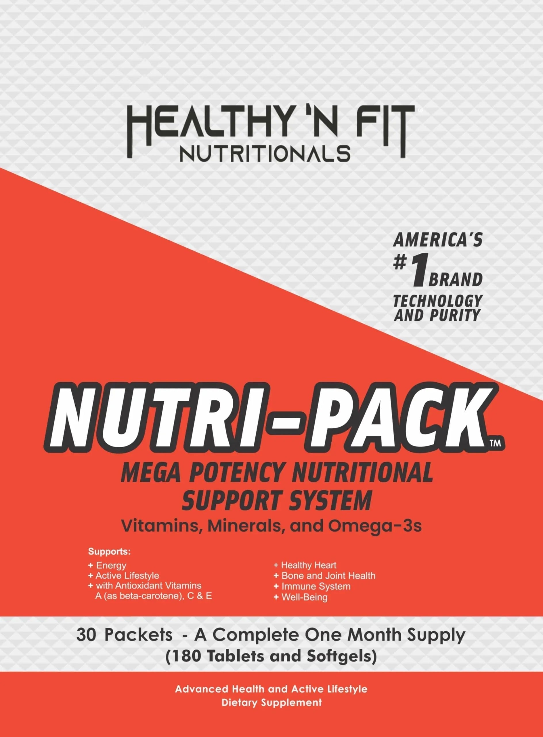 Healthy 'N Fit NUTRI Pack - 30 Day Pkt -One Pack Daily, Multivitamin All-in-One Packets Healthy 'N FitAu supplements