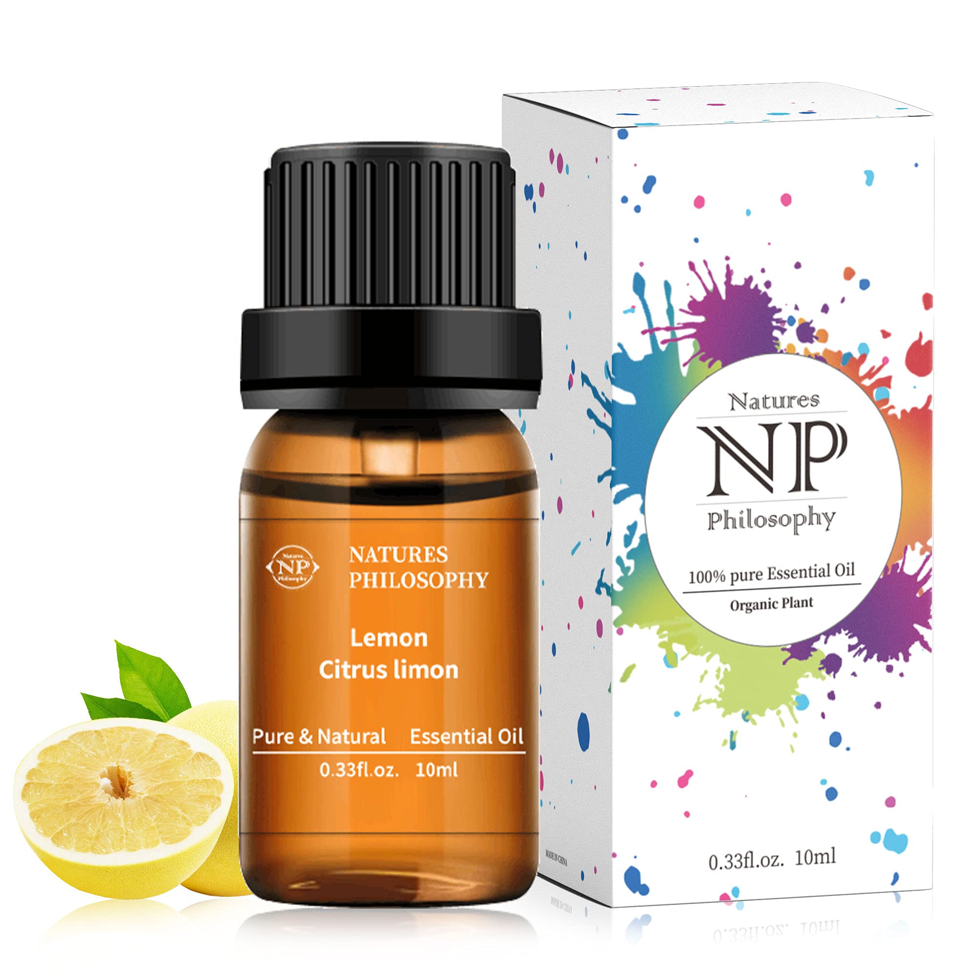 Lemon Essential Oil,100% Pure Organic Essential Oils for Aromatherapy, Diffuser, Massage, Soap Making NP NATURES PHILOSOPHYAu supplements