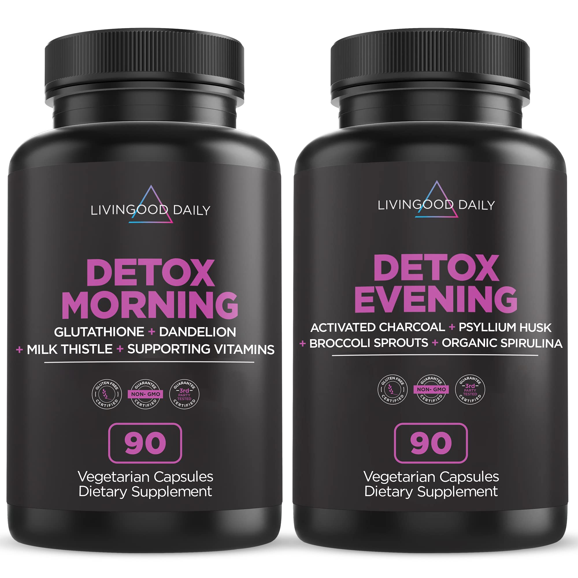 Livingood Daily Detox Pills - Full Body Detox Cleanse for Women & Men with Milk Thistle Livingood DailyAu supplements