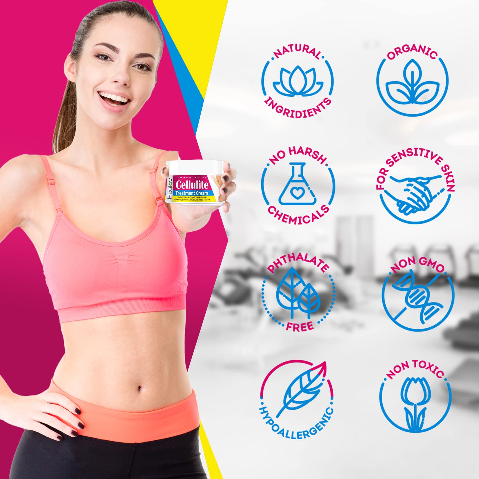 Slimming Hot Cream Fat Burner for Tummy - Skin Tightening Cream for Stomach Fat & Cellulite HealovAu supplements