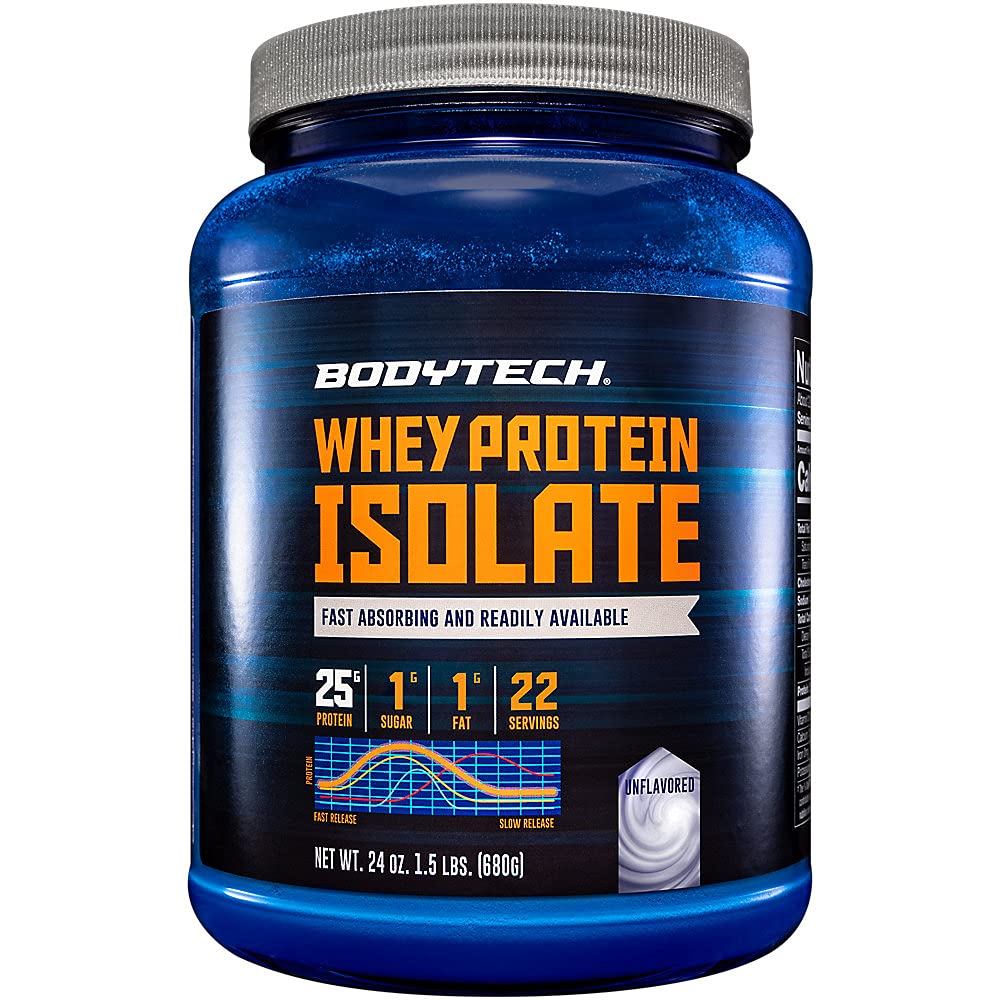 BODYTECH Whey Protein Isolate Powder - with 25 Grams of Protein per Serving & BCAA's BODYTECHUS supplements
