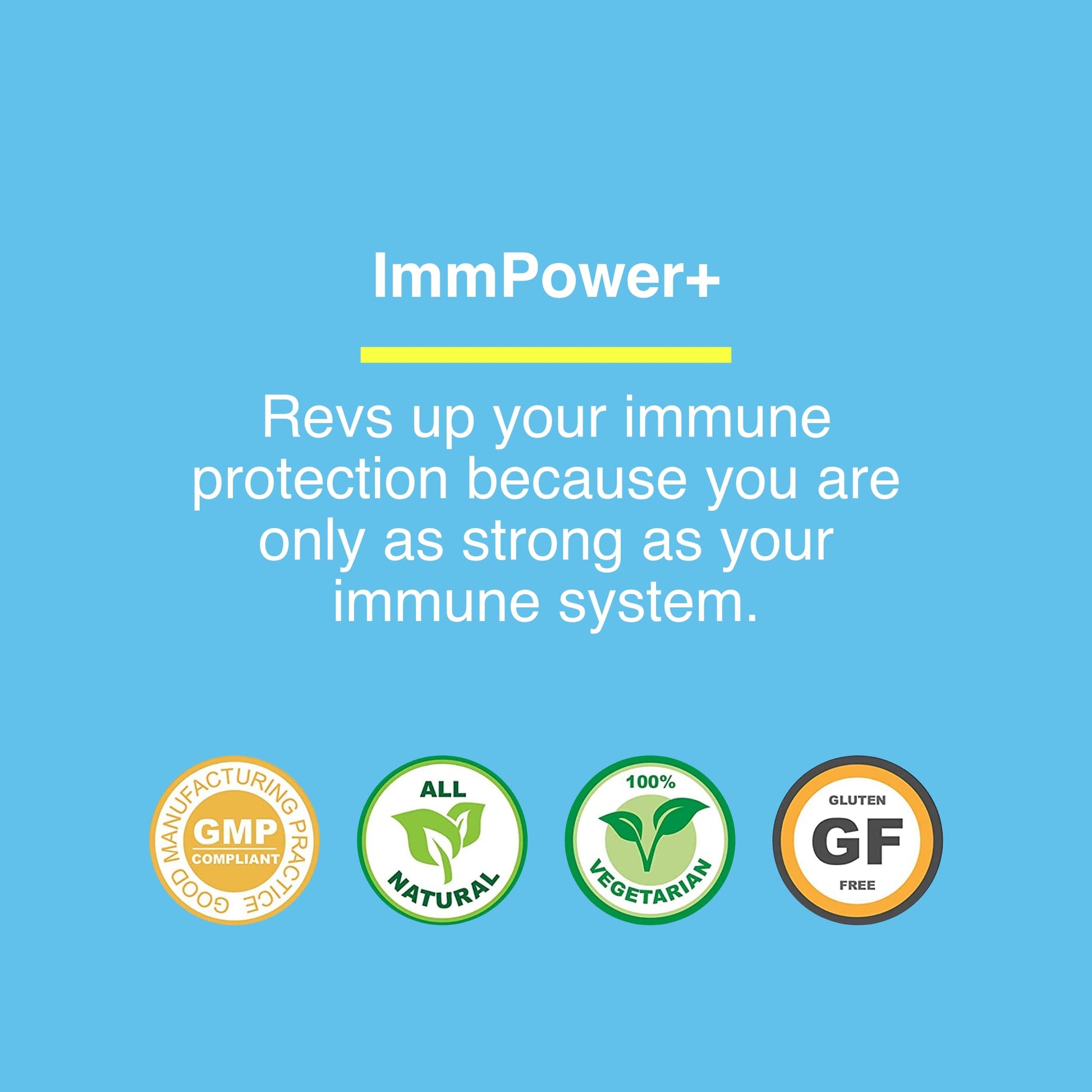 American BioSciences ImmPower Plus, AHCC & Fermented Wheat Germ Extract Herbal Supplement, 550mg per Capsule for Immune Support, Maintains Natural Killer Cell Activity, Pack of 1, 60 Veggie Capsules American BioSciencesAu supplements