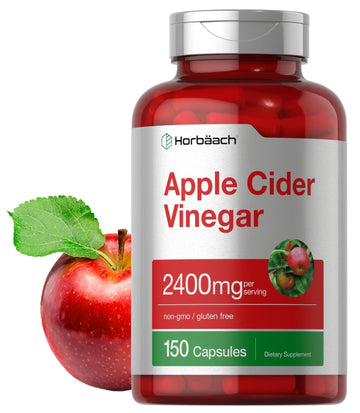 Apple Cider Vinegar Capsules | 2400mg | 150 Count | Non-GMO, Gluten HorbäachAu supplements