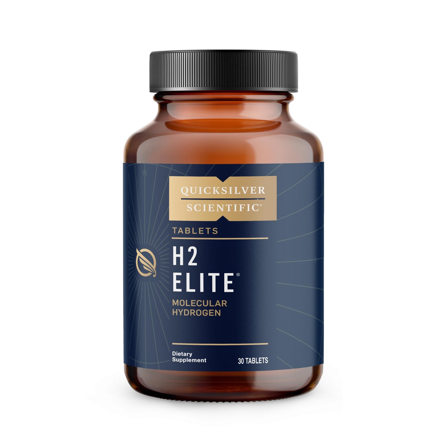 Quicksilver Scientific H2 Elite - Molecular Hydrogen for Energy + Metabolism Support, Water Tablets Perfect for Open Containers - Magnesium Malate Drink Additive (30 Molecular Hydrogen Tablets) Quicksilver ScientificUS supplements