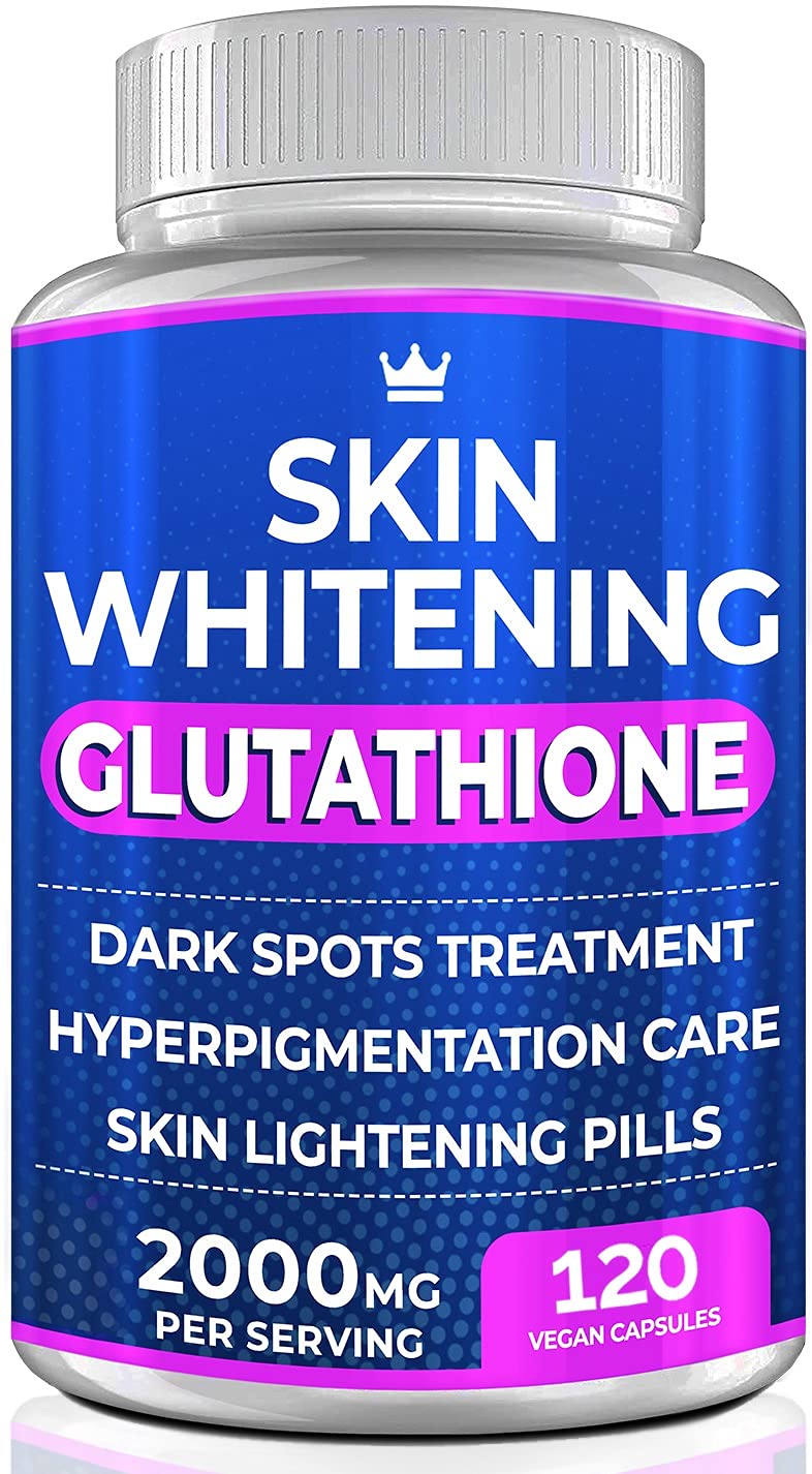Glutathione Whitening Pills - 120 Capsules 2000mg Glutathione - Effective Skin Lightening NORTHERN CROWN COSMETICSUS supplements