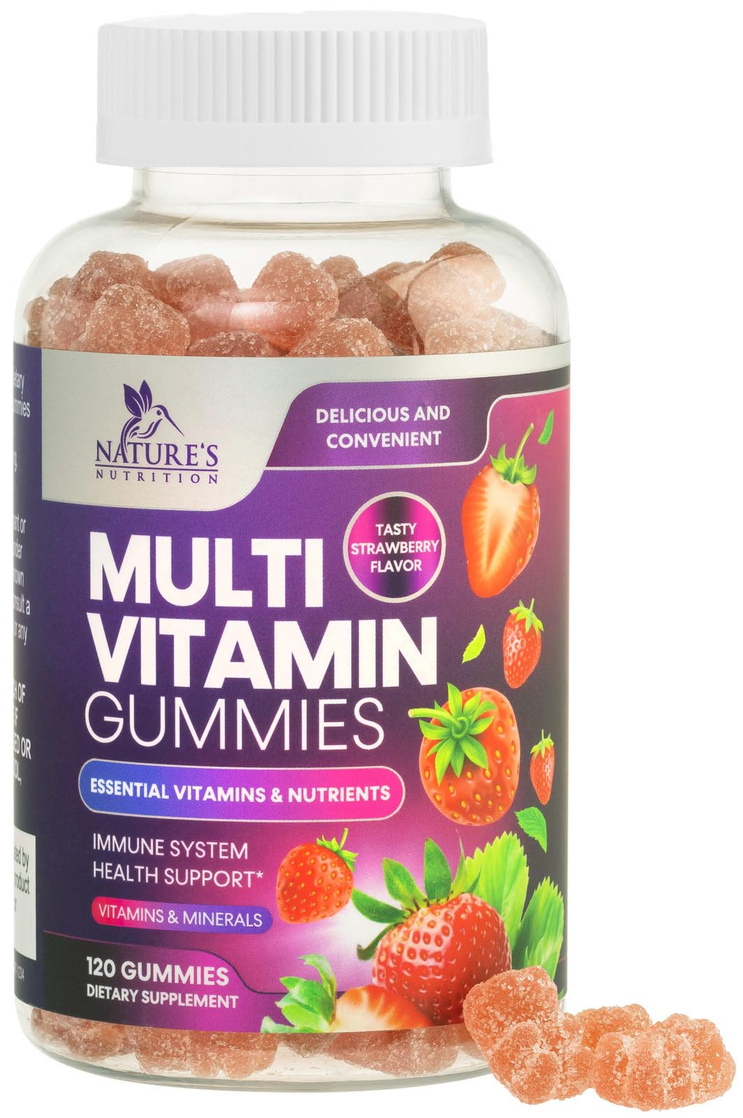 Multivitamin Gummies for Adults - Daily Adult Multivitamins Gummy with Vitamins A, C, D, B12 for Women & Men Nature's NutritionAu supplements