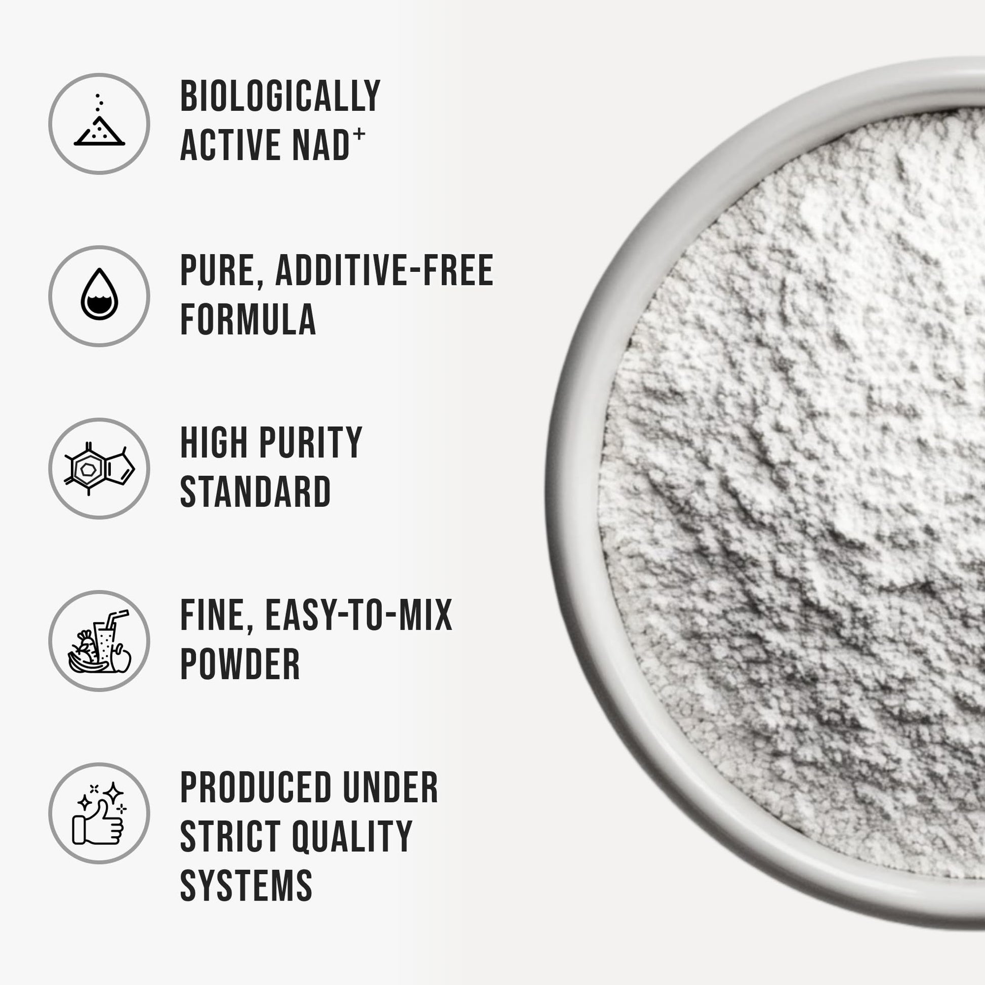 Pure NAD Powder Nicotinamide Adenine Dinucleotide Supplement Unflavored and Gluten-Free Premium Pure NAD Powder for Daily Wellness and Nutrition Support, 40g WHYZAu supplements