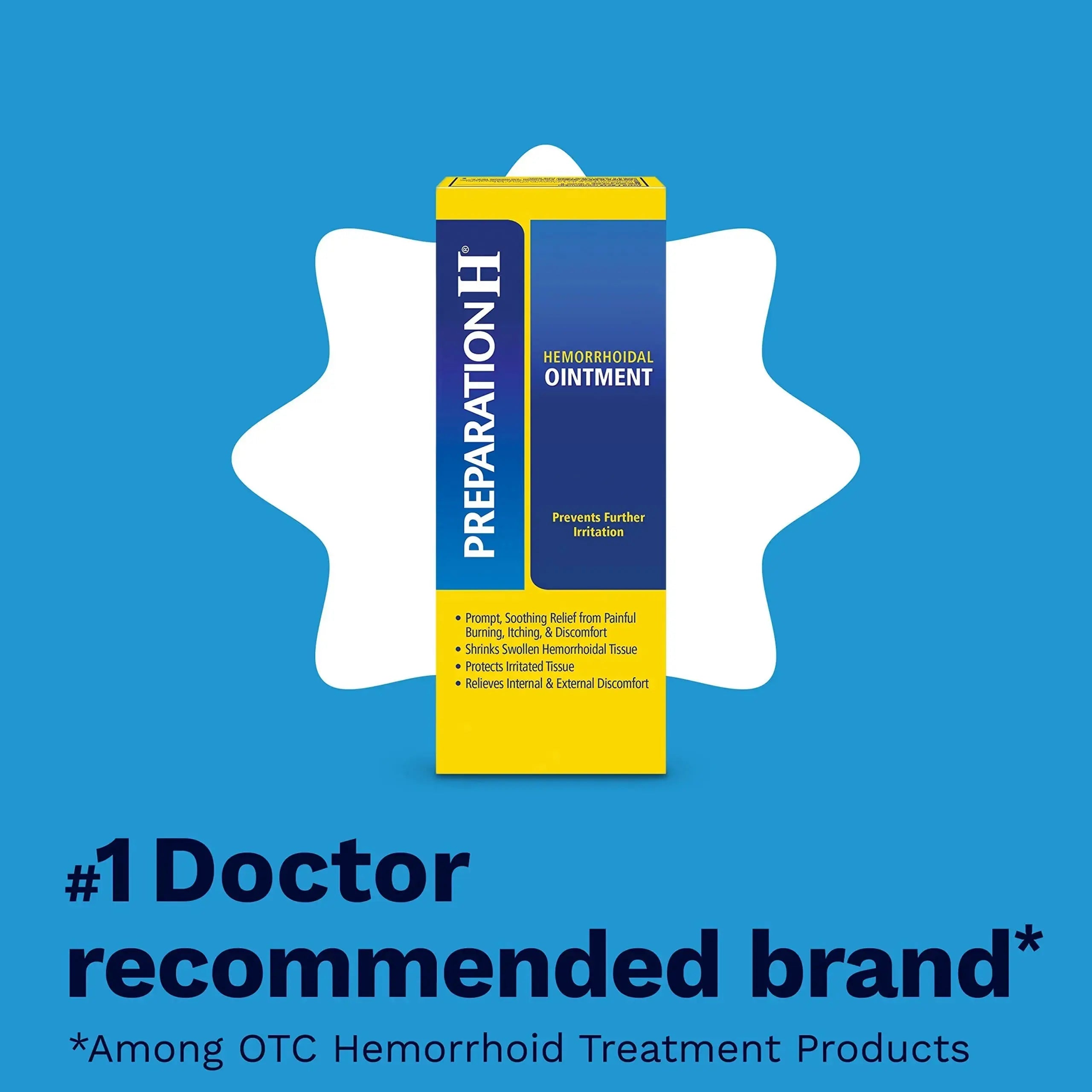 PREPARATION H Hemorrhoid Symptom Treatment Ointment, Itching, Burning & Discomfort Relief, Tube (2.0 Ounce) Preparation HAu supplements