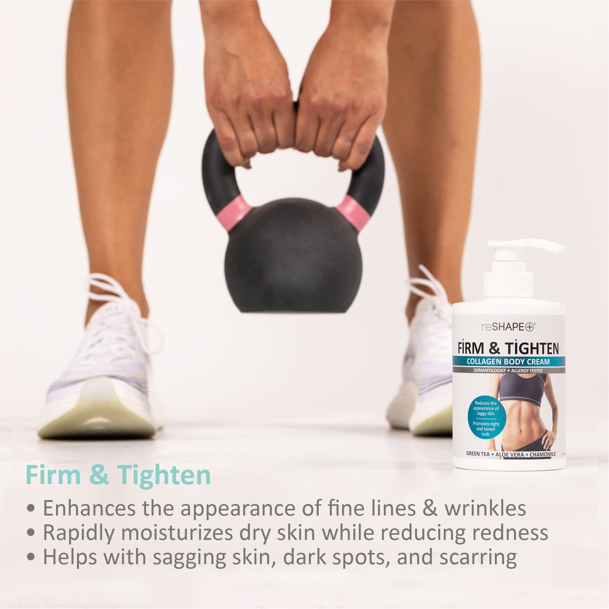 Reshape+ Collagen Body & Face Cream Moisturizing Skin Care Lotion, Skin Tightening Cellulite Reshape+US supplements
