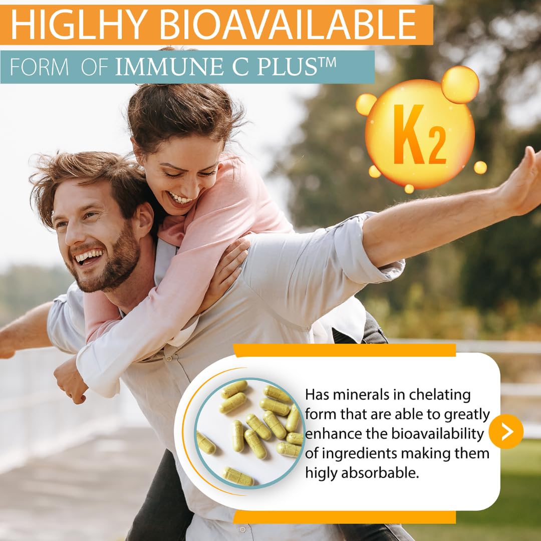 Quercetin 1,000mg, Vitamin C 1,000mg, Zinc 50mg, Vitamin D3 5,000iu, Selenium, Copper, Acerola, Ginger, Rutin, Bitter Orange, Rose Hips, Echinacea, Immune C Plus, 14 in 1 Immune C Plus (90 Count) KAPPA NUTRITIONAu supplements